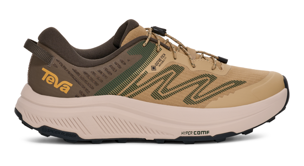 Teva Hurricane Trailsetter GTX: коричневый цвет вышел на мокрый трейл