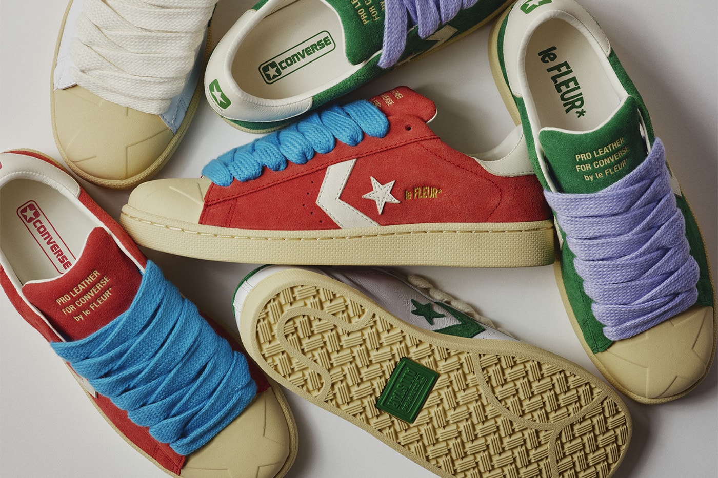 Четыре расцветки GOLF le FLEUR* × Converse Pro Leather